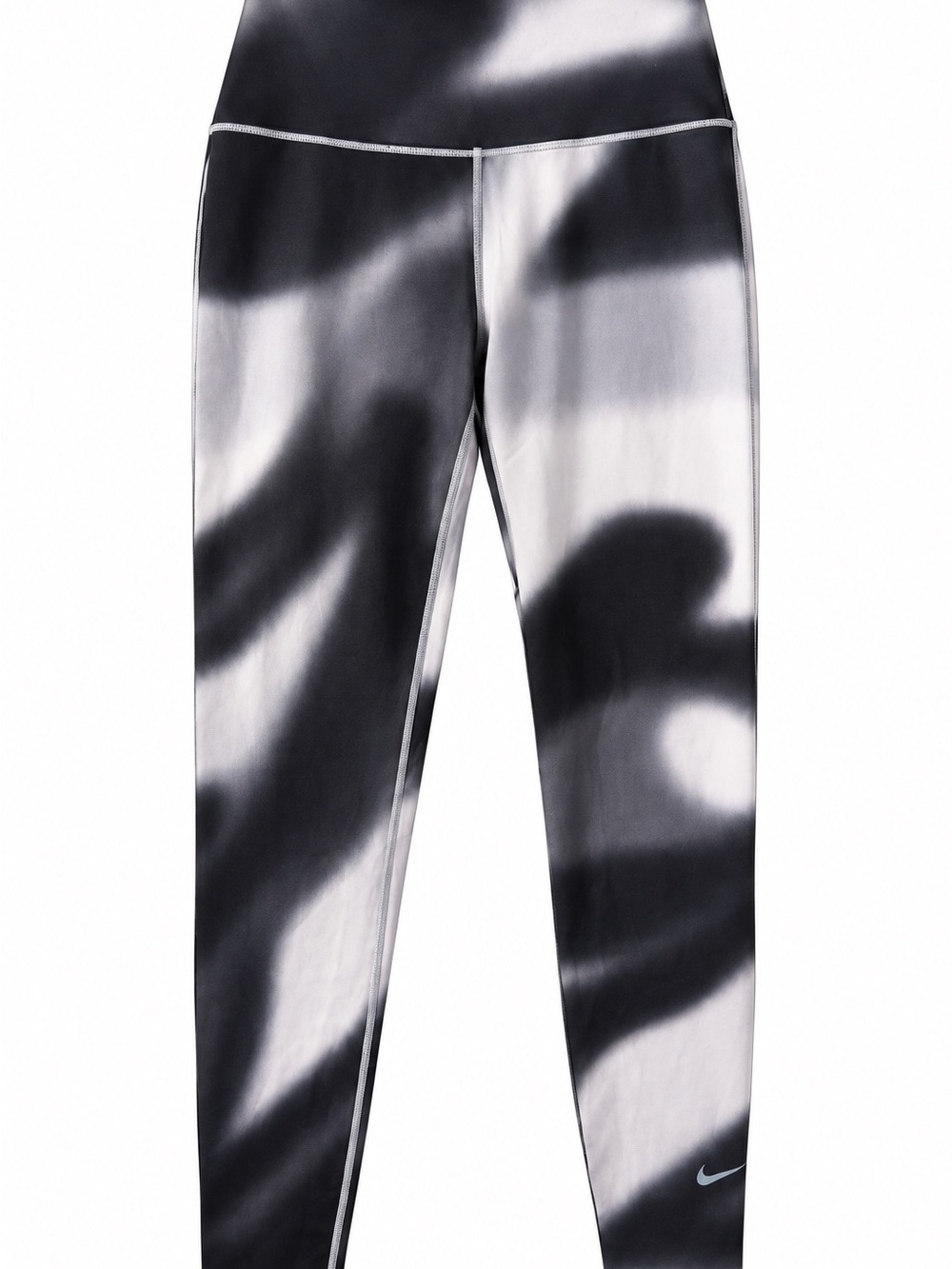 NWT Nike One Dri-FIT High Rise 7/8 Leggings Tie Dye Black Gray XS